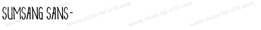 sumsang sans字体转换